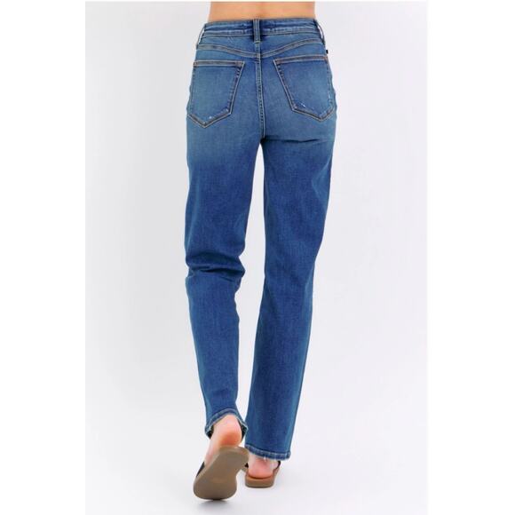 Women's Plus Size Judy Blue High Waist Straight Leg Jeans size 14W Bohemian - Picture 2 of 7